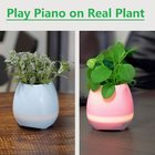 2017 New Creative gift Play Piano on Real Plant Smart Music Flower pot with Bluetooth Speaker