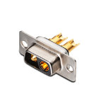 2V2 high current male D sub connector,2 pin connector solder type straight with/without nut D-Sub connector