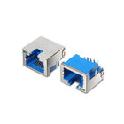 DIP type USB+single socket RJ45 connector with shilder,lamp and filter