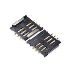 SIM and Combo card connector manufacturer supply good quality 2.54mm pitch 6 circuits SIM Card Connector