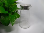 Borosilicate glass handmade glass pot 1500ML glass pot with handle clean Heat-resisting glass cold water bottle