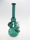 8" blue flashing balls recycle Pyrex Glass Water Pipes 14mm female joint Fancy glass oil rigs hand blowing glass bongs
