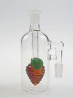 6" Fruit Ash Catcher  Strawberry Pyrex Glass Water Pipes female 14  joint Fancy glass oil rigs hand blowing glass bongs