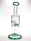 10" Double filtration ball  Pyrex Glass Water Pipes female 14  joint Fancy glass oil rigs hand blowing glass bongs