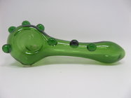 GRAV blue 4" Lab hand pipe spoon pipes Pyrex Glass Water Pipes  14  joint Fancy glass oil rigs hand blowing glass bongs