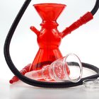 Handmade Heavy Pink Mini Glass Hookah Pipes with 1.5M plastic hookah pipes with gift box