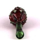 Strawberry Style 70g Glass Dry Pipe Spoon Shape Glass Pipes Tobacco Colorful Handhold Glass Smoking Pipe