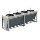 Single row liquid to air glycol dry water cooler for outdoor refrigeration