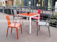 BML13288 aluminium glass top knock down table outdoor furniture garden table