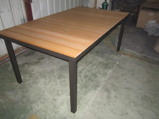 CA1122T3 polywood rectangular dining table top design outdoor furniture