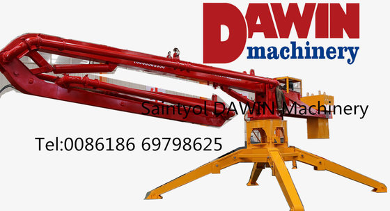 China HGY13m 15m 17m 23m Trailer Mobile Spider Hydraulic Concrete Placing Boom for Construction supplier