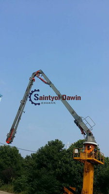 China 3 Arms 28m 33m Full Hydraulic Self-Lifting Climbing Tower Placing Boom with Cordless Remote supplier