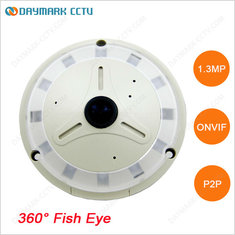 China 1.3MP HD Fisheye IP Camera 360 degree Panoramic View 128G SD Card supplier