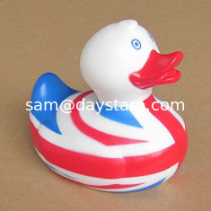 China The United States flag RUBBER duck bathroom gifts TOYS Accessories for kids or promotion supplier