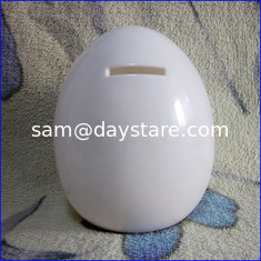 China Custom Beautiful High Quality Unique Plastic Vinyl Egg Shape Piggy Bank money boxs supplier