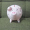 Happy cartoon pig pvc piggy bank, rubber money box promotional toys for kids supplier