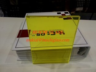 Transparent yellow EVA foil for glass laminating