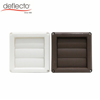 China High Quality PP White Plastic External Vent with Gravity Grille supplier