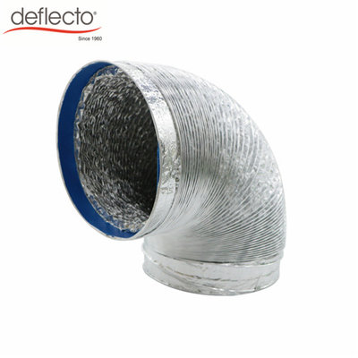 China 150mm Aluminum Range Hood Duct Hose Ventilation Duct with Binding Tape supplier