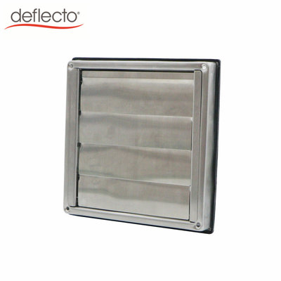 China External Fan cover Stainless Steel Louvered Vents 304 Gravity Flap Wall Vent Cowl supplier