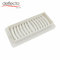 White Plastic Air Register with Adjustable Damper for Floor Sidewall supplier