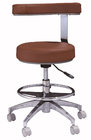 Fatory price dental assistant chair, dentist stool with round zinc alloy footrest
