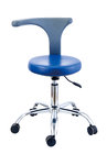 PU cushion dental dentist stool, medical stools with backrest and 5 wheels