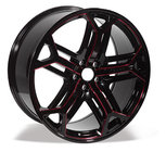 developed star wheels 22 inch alloy 5 holes car rims with machine