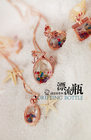 Fashhion metal necklaces charm chains with floating bottle pendents ornaments