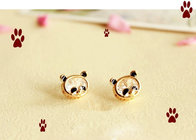 Fashion jewelry women shinning diamond panda stud earring
