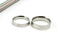 Fashion couple jewelry stainless steel couples rings silver color finger rings wholesale