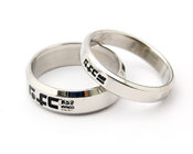 Fashion couple jewelry 316L stainless steel couples rings wholesale lover finger rings 