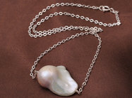 High-end natural 925 sterling nucleated silver pearl necklace women Jewelry handmake China