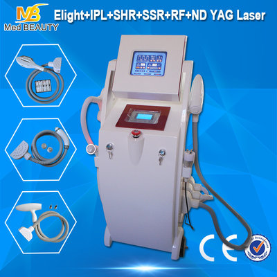 China Salon E-Light Ipl RF Hair Removal Machine / Elight Ipl Rf Nd Yag Laser Machine supplier