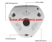 1920x1080P 3Mp 360° 3D Panoramic P2P VR wireless WIFI IP camera 3Arrays IR light  support Max.128G SD card
