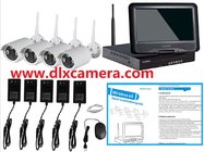 1080P HD 4ch Plug And Play 10 Inch LCD Screen Wireless NVR Kit CCTV System WIFI IP Camera Outdoor IR Security Camera