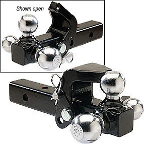 China Heavy-Duty 3-ball Mount with pintle , chrome ball supplier