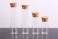 NEW customer made high quality glass test tube with cork and both ends open glass cylinder buying from manufacturer fro