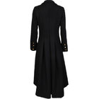Autumn Winter Women Swallowtail Woolen Long Black Trench Dovetail Slim Blazer Dress 4XL 5XL Plus Size Goth Trench Outwea