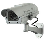Indoor/Outdoor Solar Powered Mock Security Cameras with Infrared Lights