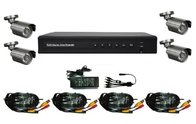 4CH DIY CCTV DVR Kits: 4CH H.264 FULL D1 DVR + 4PCS Bullet IR Cameras DR-7204AV502A