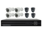 CCTV Surveillance 8CH DVR Kit, 8CH DVR, 700TVL IR CCTV Plastic + Metal Cameras