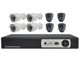 Low Price CCTV Promotion 8CH DVR Kits, 8CH DVR, Plastic + Metal IR CCTV Cameras