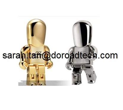 China Creative Robot Metal USB Flash Drive 2.0, Best Promotional Gift with Customize Logo supplier