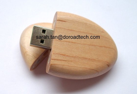 Wooden USB Flash Drives, 100% Original &amp; New, Anti-shock Sealed Memory Chip DR-FS65