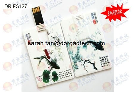 Customized Plastic Credit Card USB Flash Drives with Colorful Printing