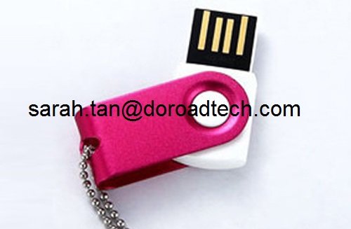 Customized Metal Rotated USB Flash Drives 128MB to 32GB