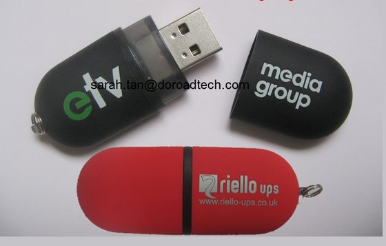 Factory Price Plastic USB Flash Drives, 100% Original New Memory Chip