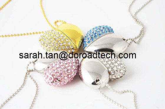 China Heart Shape Jewelry USB Flash Drives supplier