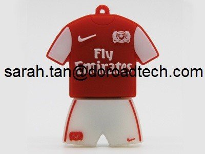 China World Cup Football Jersey PVC USB Flash Drives, Hot Sale USB Memory Sticks with Logo supplier